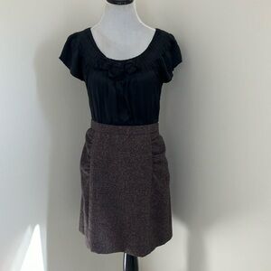 Anthropologie Tabitha Silk and Tweed dress